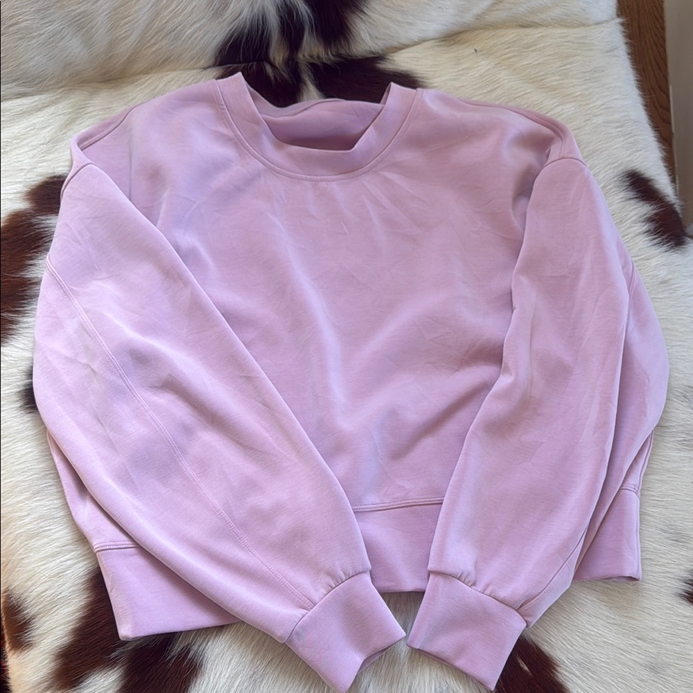 Lululemon Pink Oversized Crewneck Sweatshirt